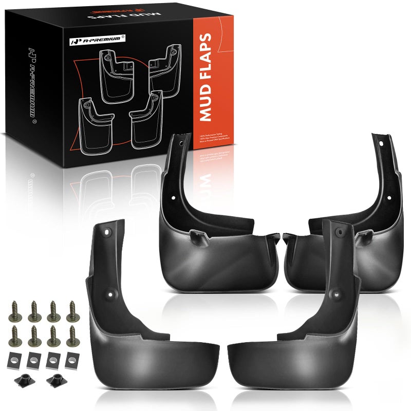 A-Premium APremium Set of 4PCS Mud Flaps Splash Guards Mudguards Mudflaps with Hardware Kits Accessory Compatible with Lexus RX350 RX450H RXClass 20102015 WO Pedal Front LH RH and Rear LH RH