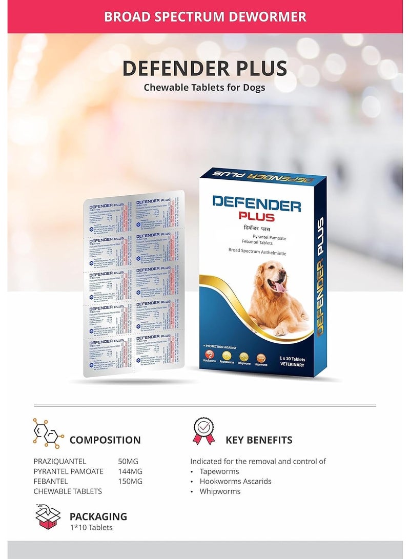 Defender Plus Deworming Tablet for Dogs of All Life Stages (Pack of 1) | Natural & Herbal Ingredients | - Image 5