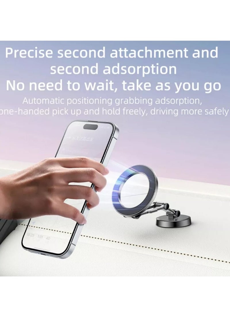 ELTRAZONE Magnetic Car Mount Holder D20 | Strong Magnetic Grip | Adjustable Phone Mount | Universal Compatibility for Smartphones, GPS Devices & More | Easy Installation - Image 3