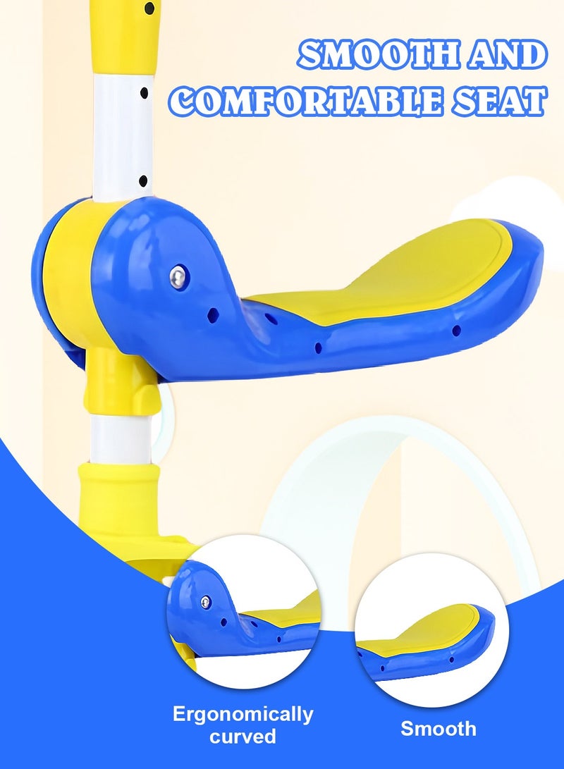 Sharpdo 3 in 1 Kids Kick Scooter, with Flashing Wheel and Adjustable Height, Foldable Scooter Outdoor Activities, for 2-12 Year Boys and Girls - Image 4