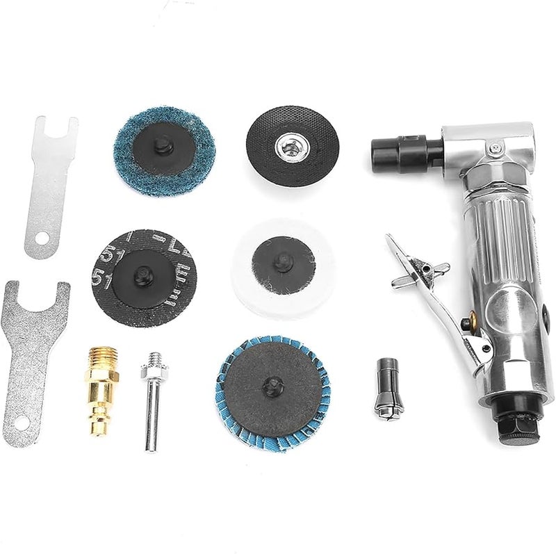 90 Degree Bending Pneumatic Die Grinder with 2 Inch Disc for Metal Wood Rubber Polishing - Image 1