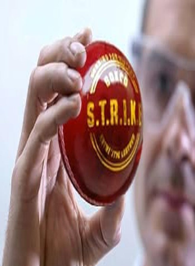 BOXCO Hand Made Four Piece Cricket Leather Ball for Club, T20, One Day, Test Cricket Matches (Pack of 6) (Strike Red) - Image 5