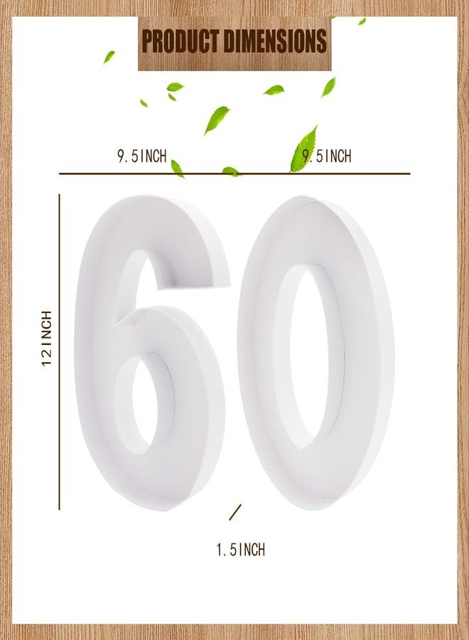 Valguri 12 inch Fillable Number Paper Mache Cardboard Cutouts Sweet Charcuterie Board Tray(White, 60&90 Shape) - Image 5