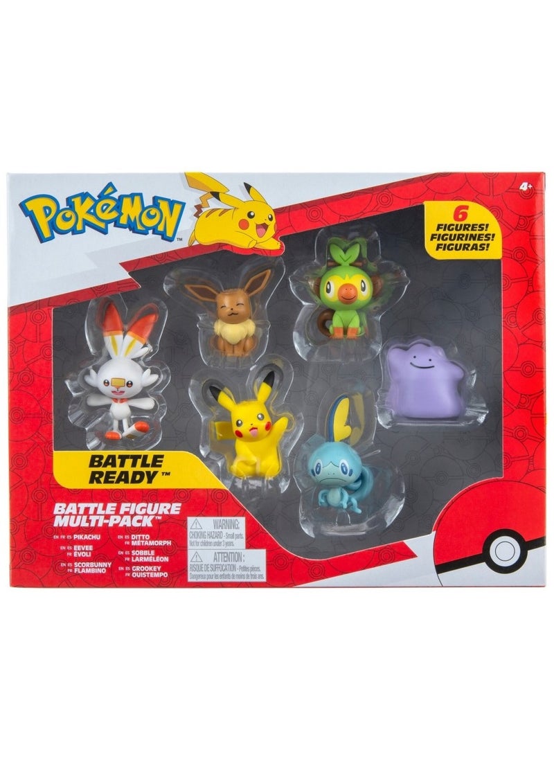 Pokemon Battle Figure Multipack - Pack of 6  - Image 1