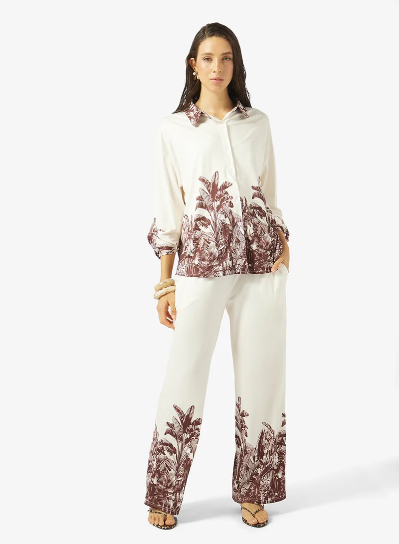Soleira Printed Shirt & Pant Set