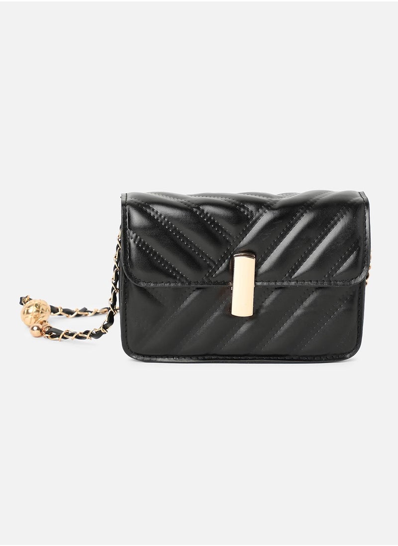 Haute Sauce - Blackberry Babe Black Cross Body Bag - Image 1