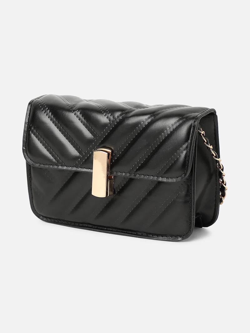 Haute Sauce Blackberry Babe Black Cross Body Bag