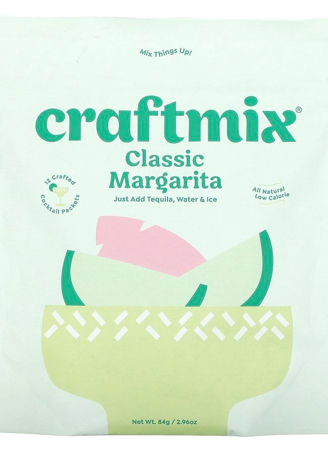 Craftmix Cocktail Mix Packets Classic Margarita 12 Packets 2.96 oz (84 g) 