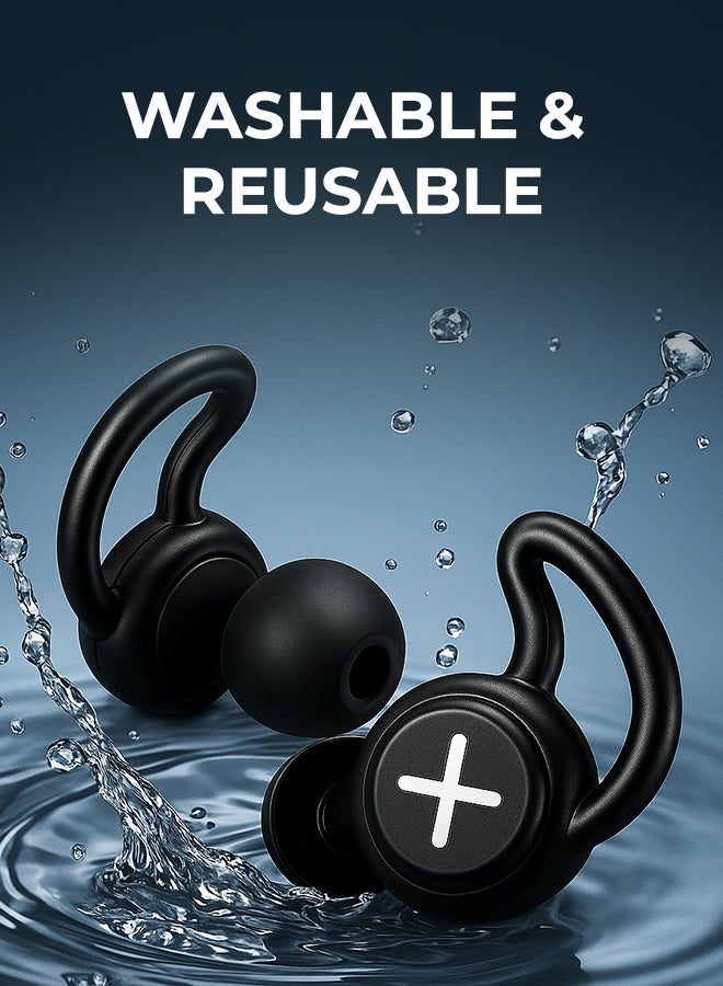 Eoptify Noise Cancelling Ear Plugs for Sleeping & Swimming – Reusable Soft Silicone Earplugs for Adults – Anti-Snoring, Sound Blocking, Waterproof & Comfortable – Ideal for Travel, Study & Daily Use  Ear Plugs - Image 5