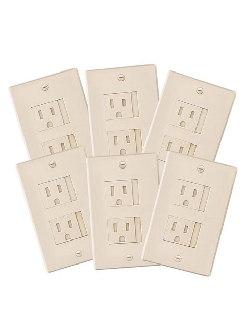 Vations Selfclosing (2 Screw) Decora Outlet Covers An Alternative To Wall Socket Plugs For Child Proofing Outlets (Beige)