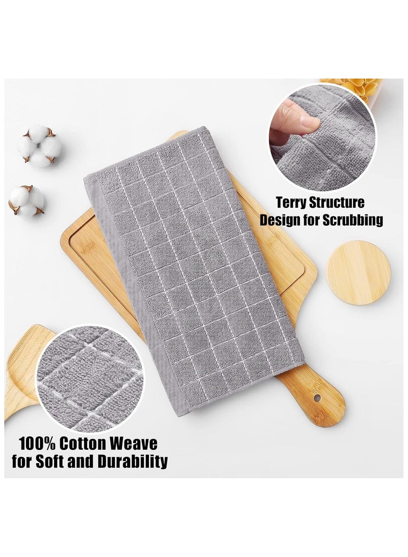 Gloves, Cotton Dishcloths, Stainless Steel Cloth, Grill Brush, Silicone Scraper, Bamboo Fork & Food Clips for Easy Cooking & Cleaning | 7-in-1 Premium Kitchen Cleaning & Grilling Set for Saudi Homes - Image 4