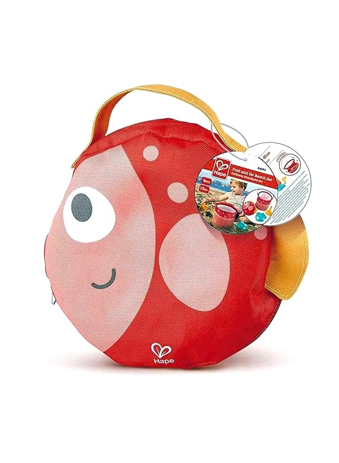 Hape Fold And Go Beach Sand Toys Set Sand Toys Beach Toys For Preschool - Image 1