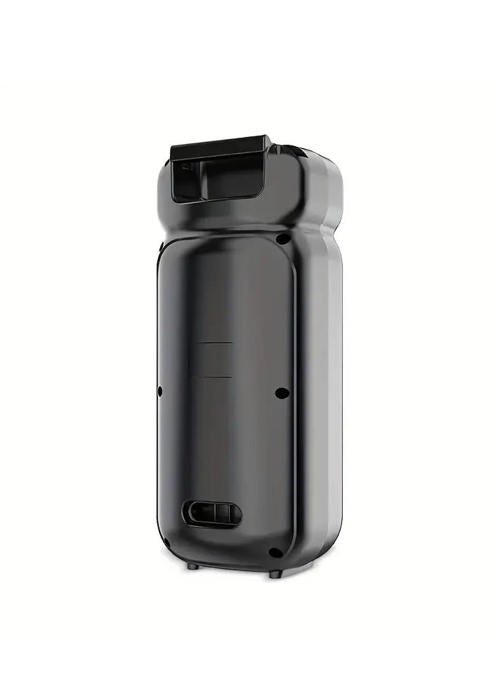 مكبر صوت لاسلكي يعمل بتقنية البلوتوث يحتوي على راديو FM , مدخل ذاكرة TF ,مدخل USB , مدخل ميكروفون بطارية قابلة للشحن - Image 4