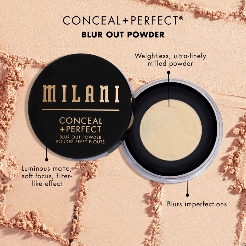 Milani Conceal + Perfect Setting Powder Makeup -Translucent Blur Out Talc-free Formula, Pore Blurring Filtered Finish - Image 5