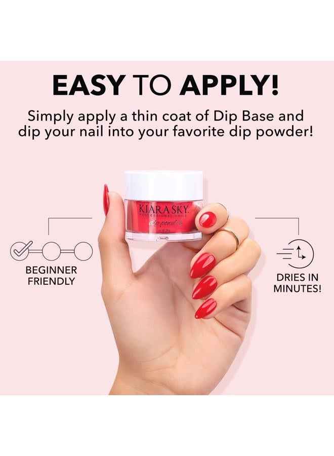 Kiara Sky Long Lasting Nail Dip Powder Red Tones 1 oz, In Bloom Red - Image 4