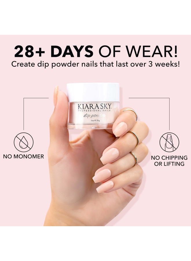 Kiara Sky Long Lasting Nail Dip Powder Red Tones 1 oz, In Bloom Red - Image 2