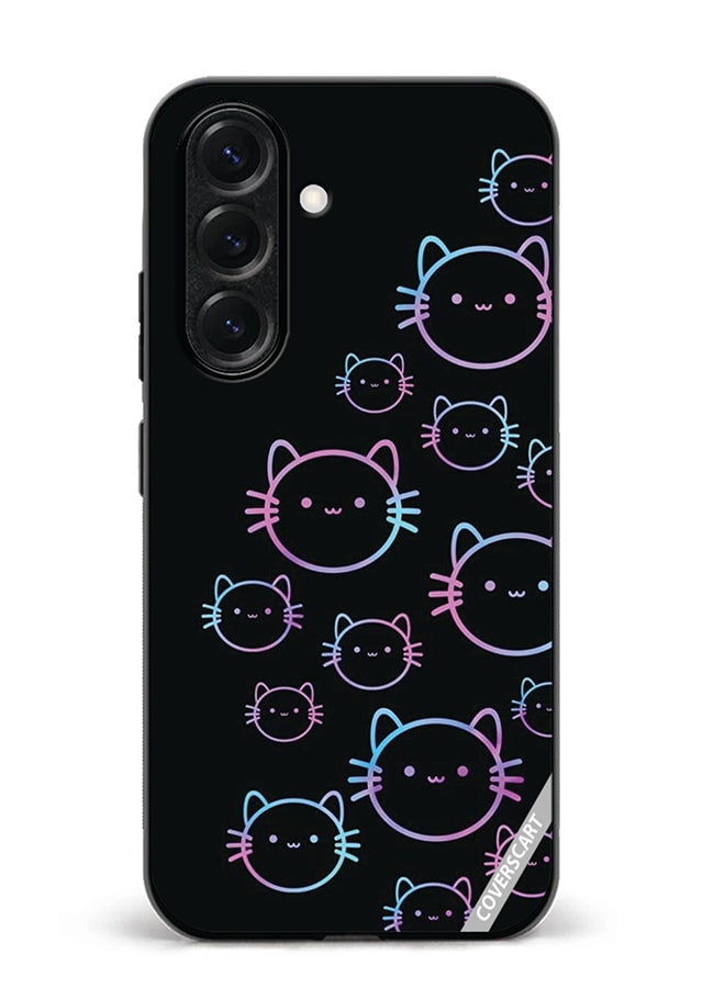 Protective Case Cover For Samsung Galaxy A56 Cat Face Design Multicolour