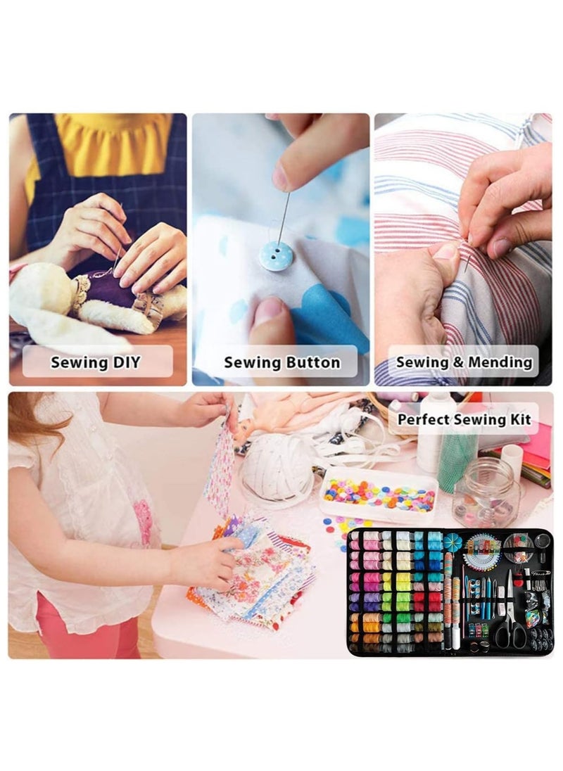 226-piece Sewing Tool Kit,  Premium Sewing Supplies , Sewing  Kit with 43 XL Thread Spools , Complete Repair Needle and Thread Kit