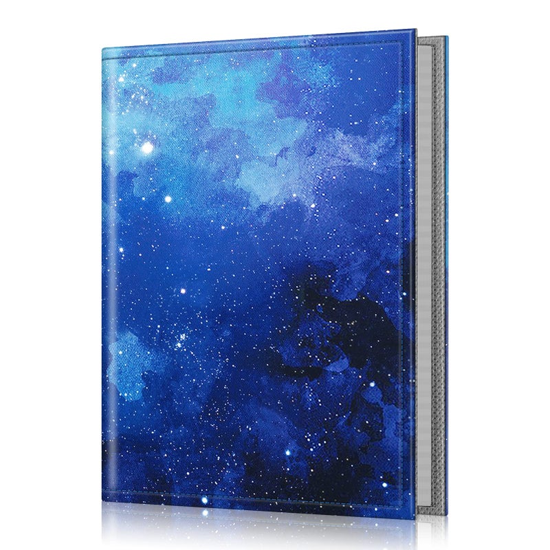 Fintie Fintie Photo Album 4x6 Photos - 52 Photos Small Mini Capacity Premium Vegan Leather Cover Photo Album  Portable Wallet Photo Album for Family Wedding Boys Girls  Starry Sky - Image 1