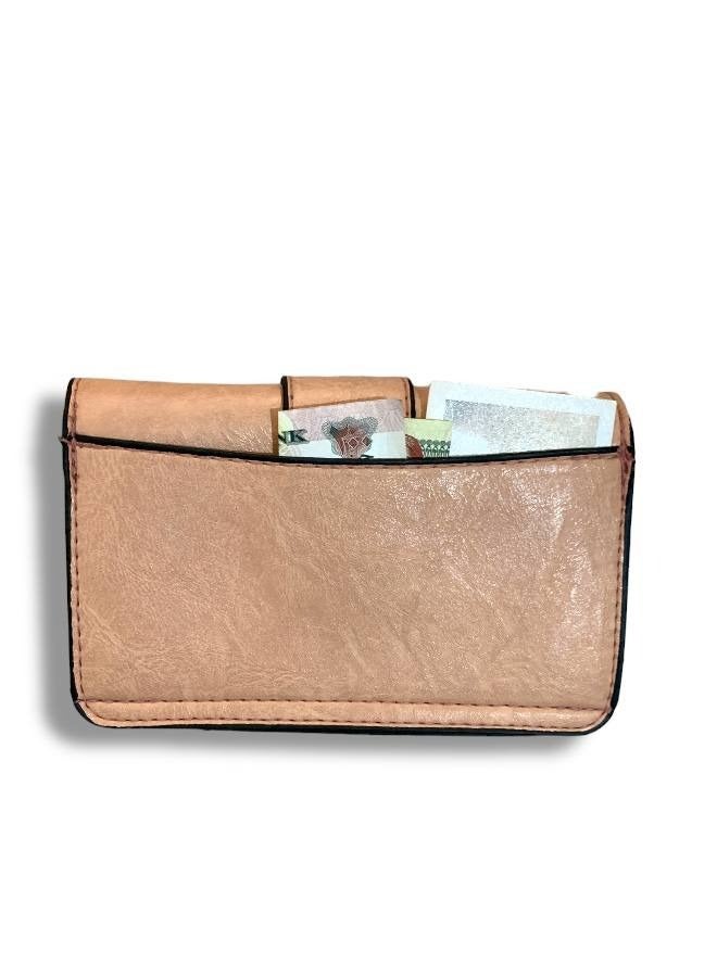 Mini women’s pink Crossbody Bag with Elegant Design and Metallic Chain  - Image 3