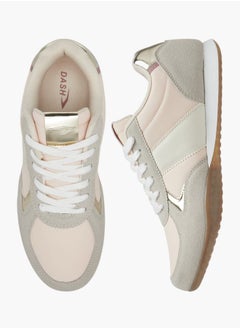 Dash Women's Colourblock Sneakers with Lace-Up Closure  - Image 2