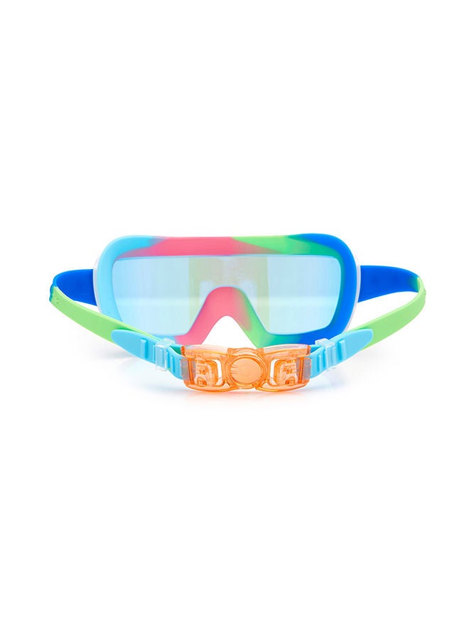 Bling2O Gadget Green Prismatic Kids Swimming Goggles - Ages 5+ - Anti Fog, No Leak, Non Slip, UV Protection - Hard Travel Case - Lead and Latex Free  - Image 2