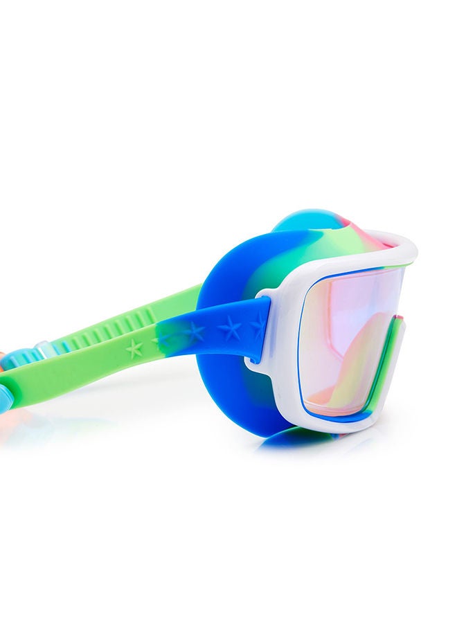 Bling2O Gadget Green Prismatic Kids Swimming Goggles - Ages 5+ - Anti Fog, No Leak, Non Slip, UV Protection - Hard Travel Case - Lead and Latex Free  - Image 4