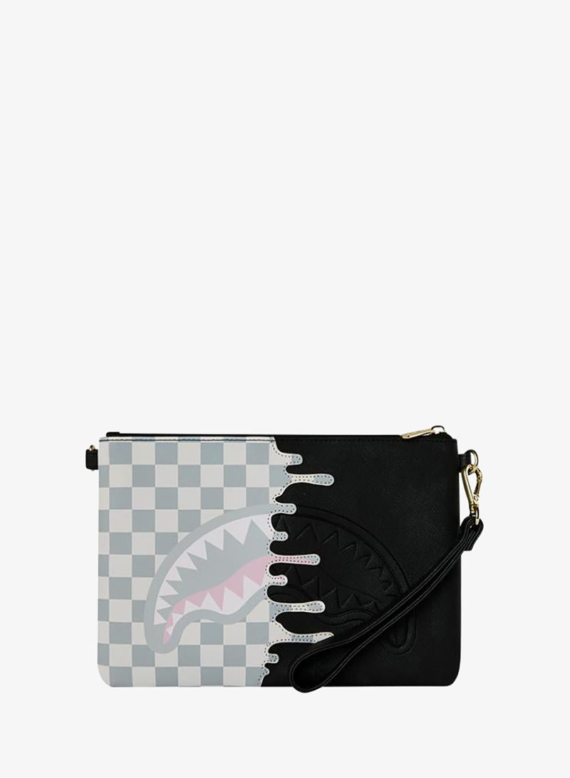 SPRAYGROUND CREAM CHECK SIDE DRIP CROSSOVER CLUTCH - Image 3