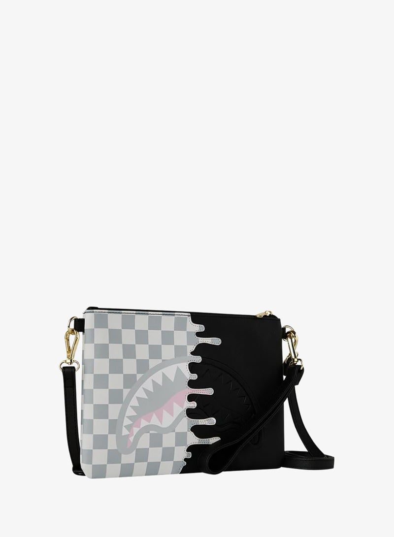 SPRAYGROUND CREAM CHECK SIDE DRIP CROSSOVER CLUTCH - Image 2