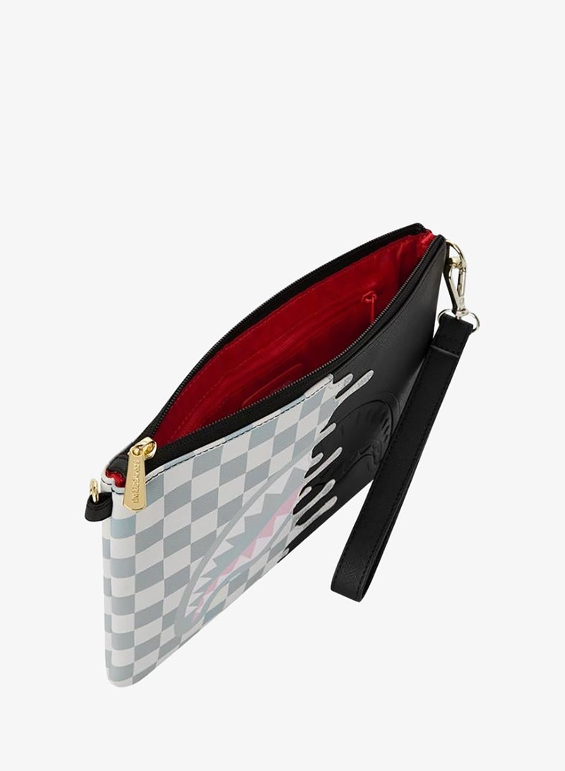 SPRAYGROUND CREAM CHECK SIDE DRIP CROSSOVER CLUTCH - Image 5