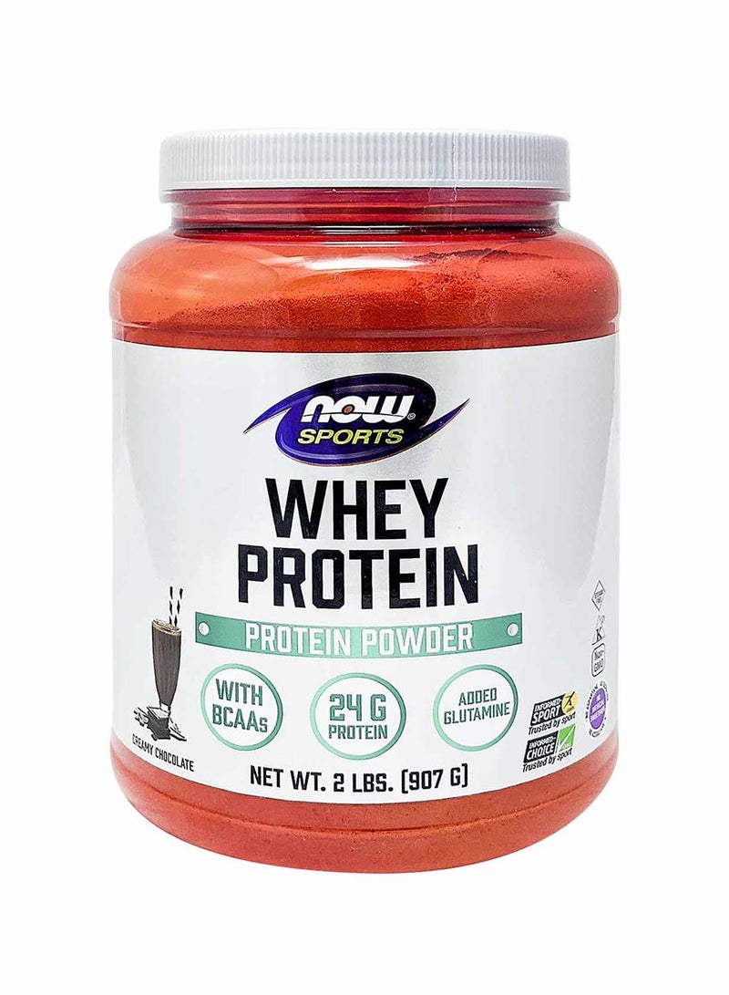 Now Sports, Whey Protein Dutch Chocolate Powder 2  Lbs.