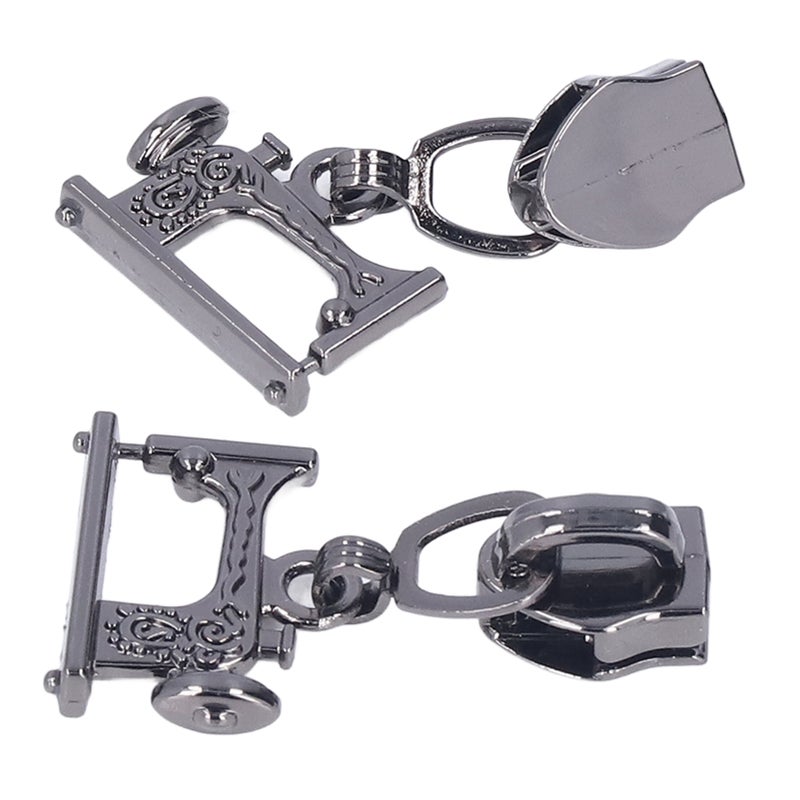 10 Pcs Zipper Pull Sewing Machine Metal Zipper Pulls Jacket Crafts Handbags Luggage Zipper HeadGray - Image 5
