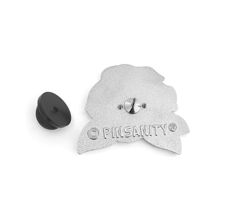 Pinsanity Black Rose Enamel Lapel Pin - Image 3