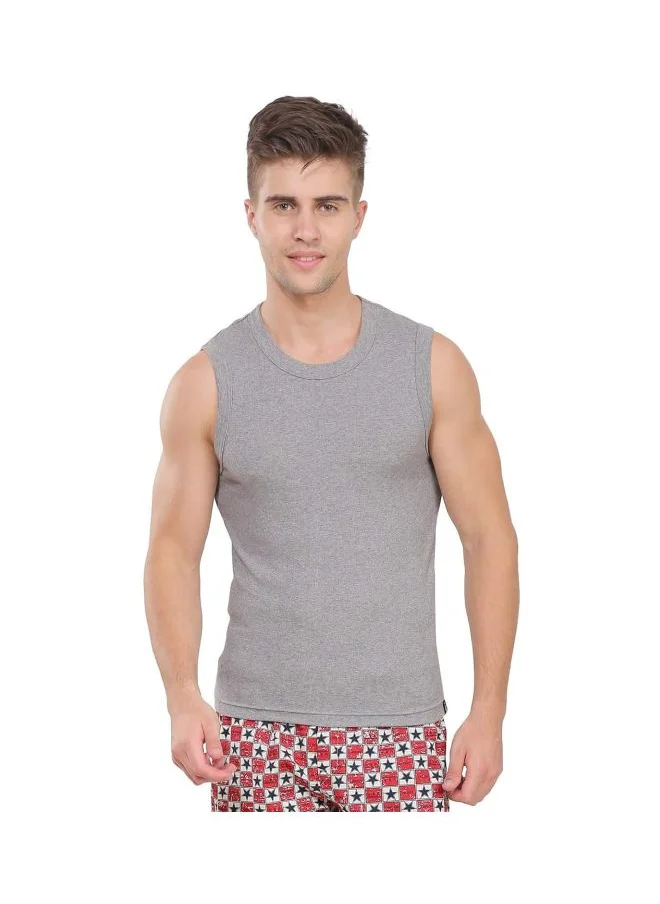 JOCKEY Jockey 9930 Men Super Combed Cotton Rib Solid Round Neck Muscle Vest