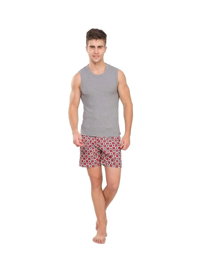 Jockey Grey Melange 9930 Men Super Combed Cotton Rib Solid Round Neck Muscle Vest for Men | Best Price UAE