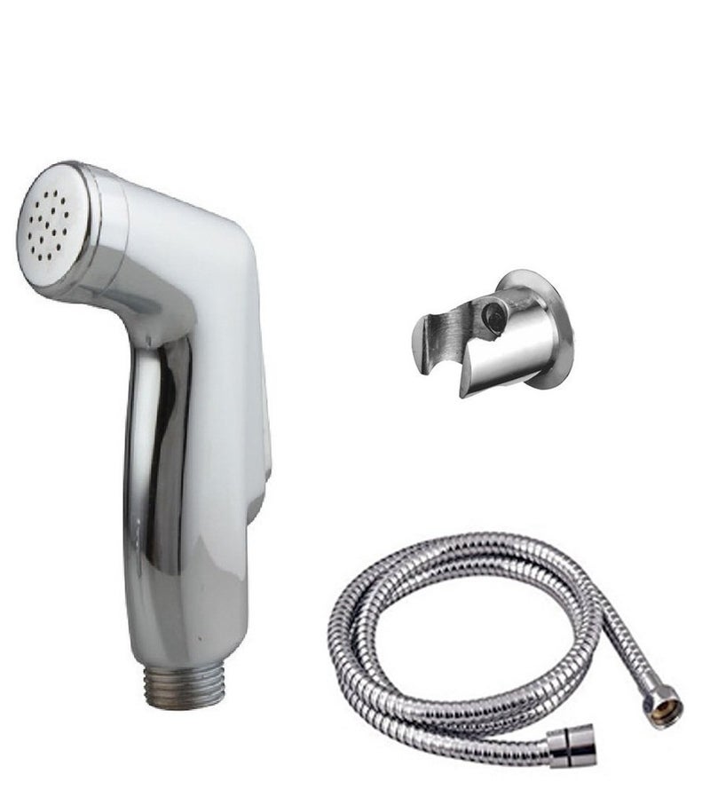 SBD Health Faucet ABS Multy with 1M Stainless Steel Tube and Hook Health Faucet Set Jet Spray for Toilet Chrome Finished - Image 1