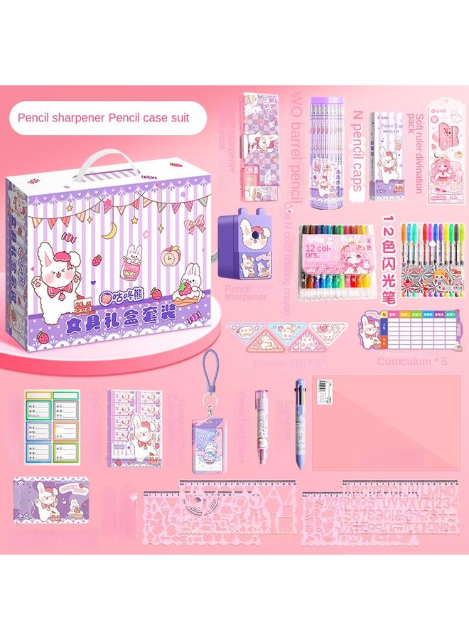 Bluejw Boys' Gift Bag Gift Stationery Suit Gift Box Boys' Primary School Students' Learning Supplies Hand Account Big Gift Bag High Color Value Less - Image 1