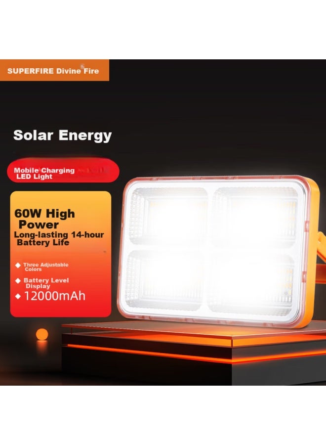 SupFire Supfire Tg17 Solar Light, Household Led Rechargeable Illumination, Outdoor Emergency Floodlight, Camping Work Searchlight  - Image 1