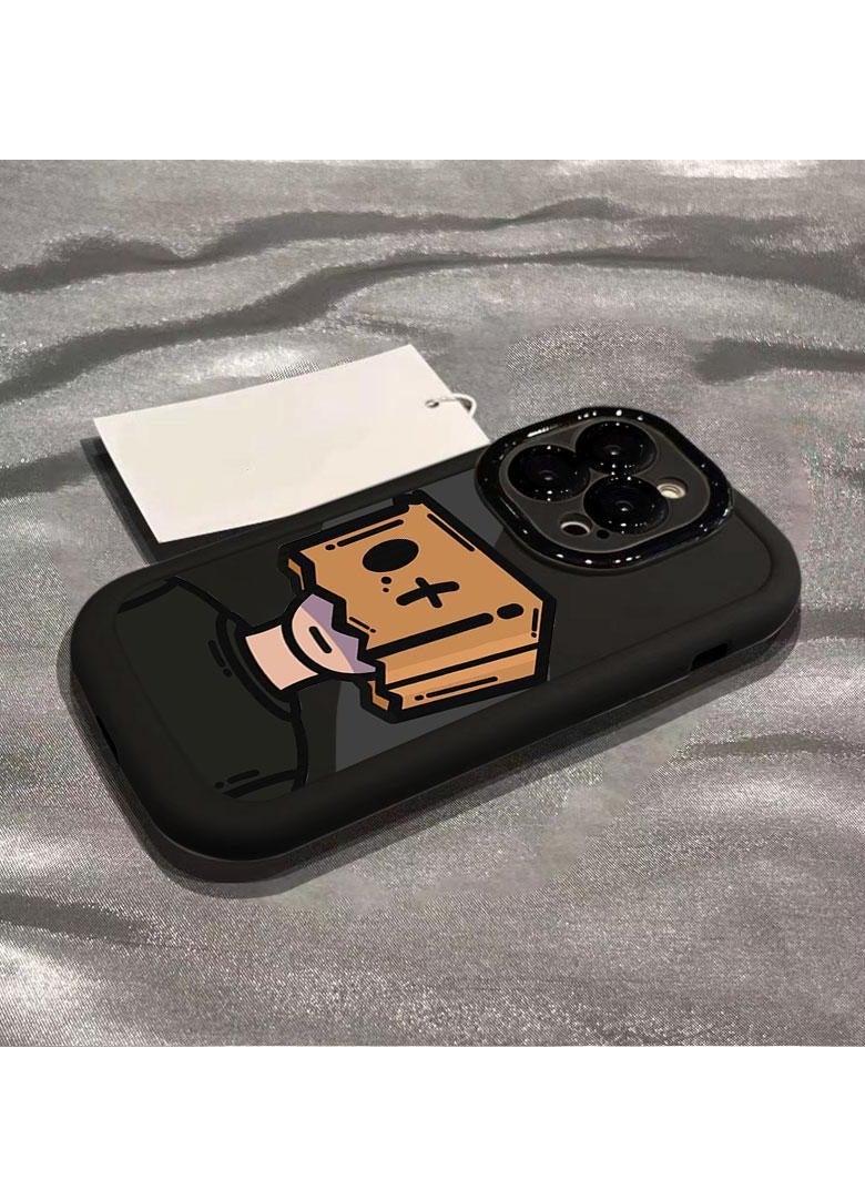 NIBEMINENT Box Boy Protective TPU Case Cover For iPhone 16 Pro, Black