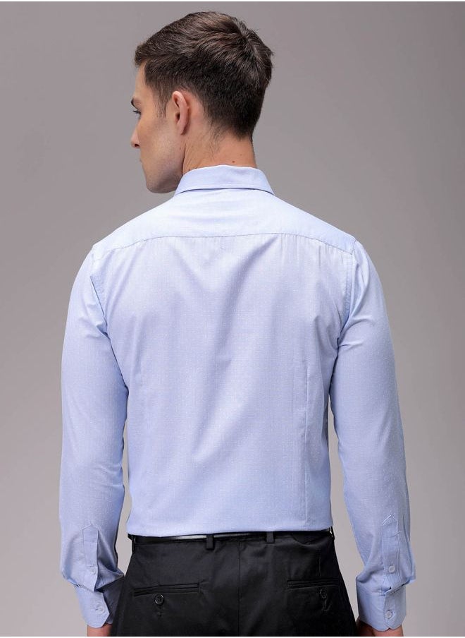 The Indian Garage Co Men Slim Fit Checkered Full Sleeves Cutaway Collar Formal Shirt  - Image 2