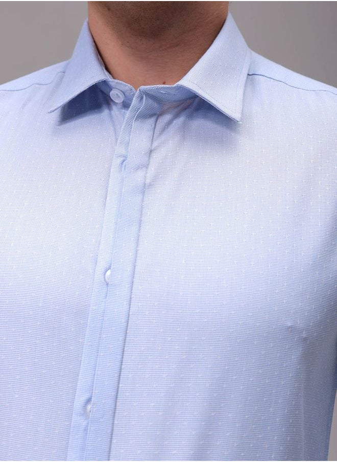 The Indian Garage Co Men Slim Fit Checkered Full Sleeves Cutaway Collar Formal Shirt  - Image 5
