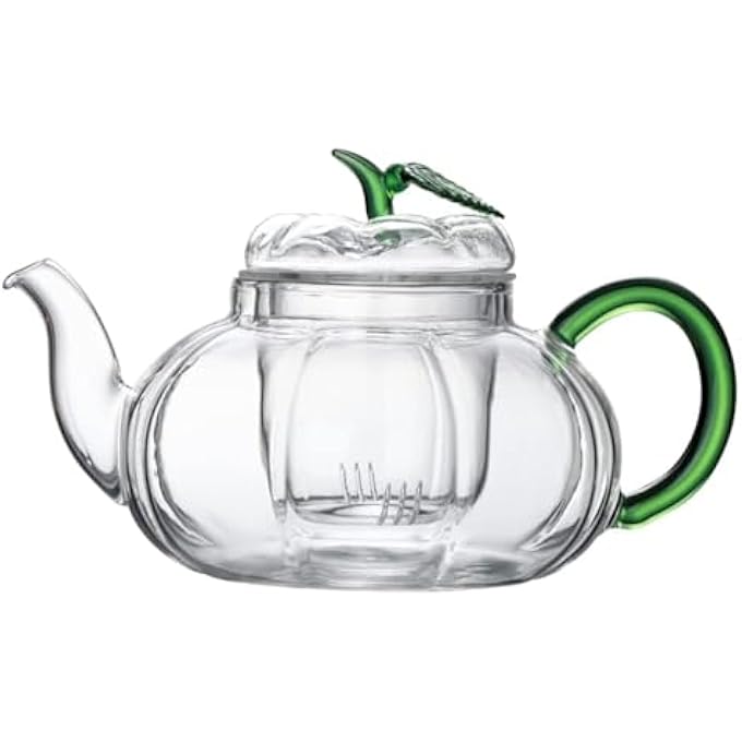 Azonee Glass Tea Kettle Durable Glass Tea Pot Practical Tea Maker For Brewing HeatResistant Glass Teapot For Hot And Cold Beverages Ideal For Tea Lovers - Image 2