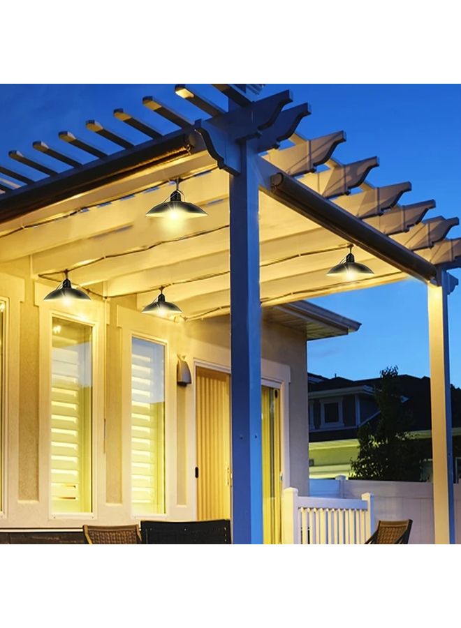 Solar LED Pendant Light Single Head Warm White Remote Adjustable Outdoor Indoor - Image 2