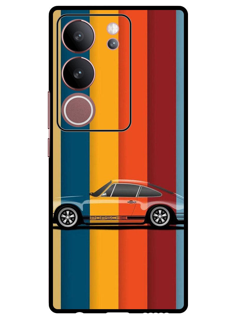 Theodor Protective Case Anti Scratch Shock Proof Bumper Cover For Vivo V29 - V29 Pro Vintage Porche - Image 1