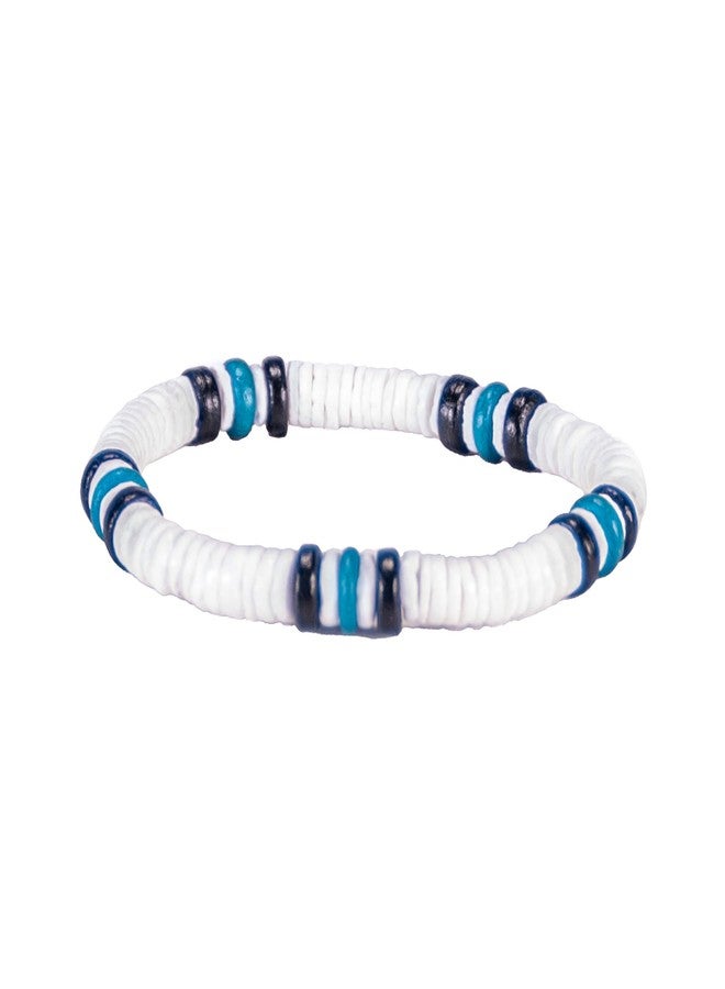 BlueRica Puka Shell & Blue Coconut Beads Necklace & Bracelet Set - Image 4