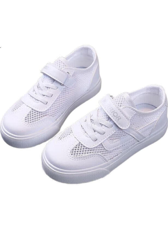 Warrior Children's Shoes, Boys And Girls Color-block Sandals, Casual Shoes, Mesh Sports Shoes, Sneakers, Wz21-511 White, Size 37 - Image 3