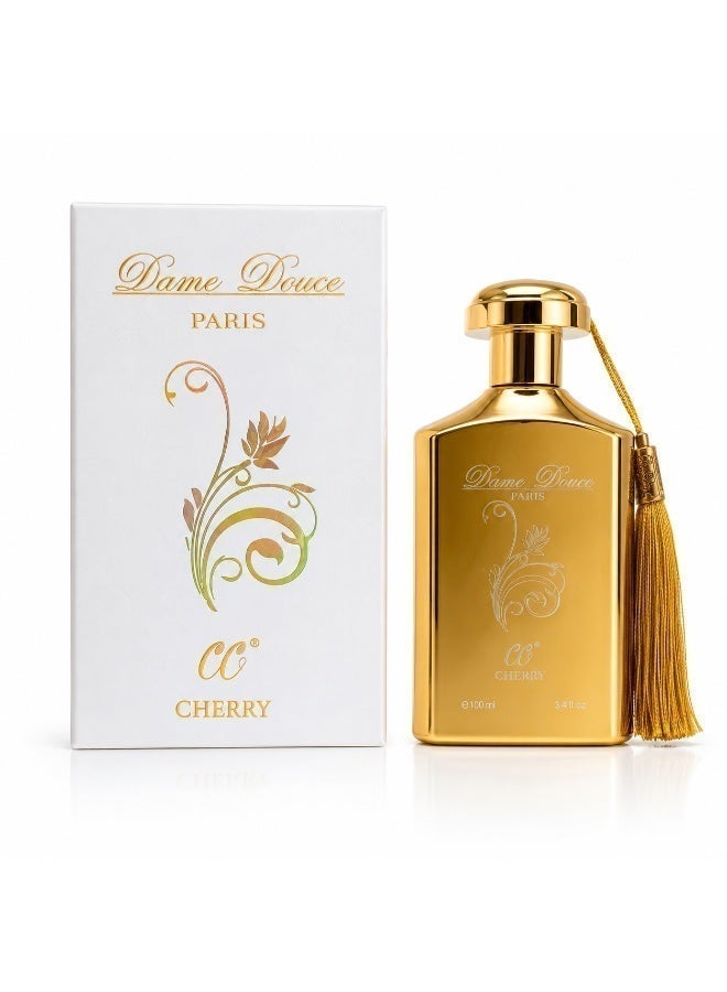 Cherry **Dame Douce Paris Luxury CHERRY Perfume 100ml – Elegant Unisex Fragrance with Long-Lasting Performance and Refined Sillage** - Image 2