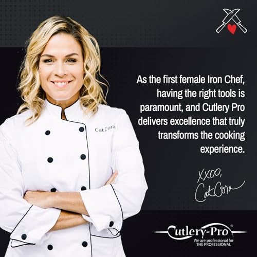 Cat Cora Forged Serrated Bread Knife, Professional 9-Inch German Steel Blade For Homemade Sourdough, Artisan Bread Slicing, or Cake Cutting, Ergonomic Triple-Rivet Handle, NSF-Certified Kitchen Knife - Image 3