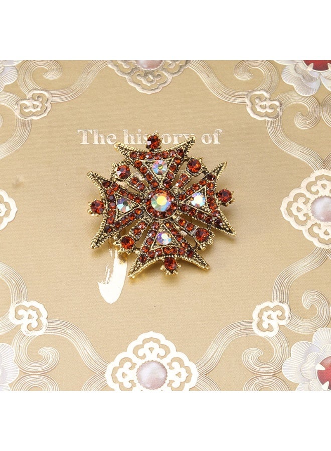 Mark Fairwhale Retro Fashion Baroque Metal Brooch