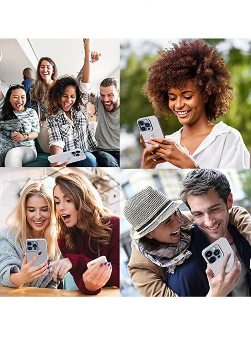 غطاء حماية للهاتف المحمول iPhone 15 Pro Max مع حماية من السيليكون السائل الناعم وملحقات مضادة للخدش ومضادة للصدمات، غطاء خلفي واقٍ نحيف مع ملمس مريح ومضاد لبصمات الأصابع - Image 5